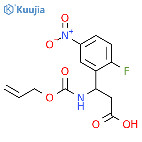 Benzenepropanoic acid, 2-fluoro-5-nitro-β-[[(2-propen-1-yloxy)carbonyl]amino]- structure