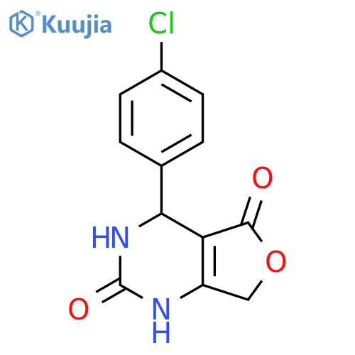 4-(4-chlorophenyl)-1H,2H,3H,4H,5H,7H-furo3,4-dpyrimidine-2,5-dione structure