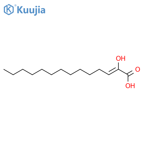 Tetradecenoic acid, 2-hydroxy- structure