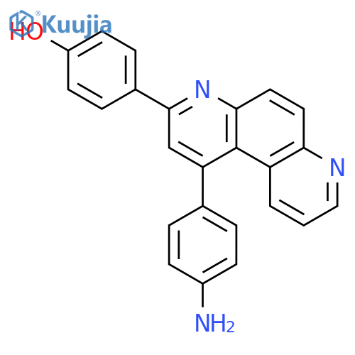 PHENOL, 4-[1-(4-AMINOPHENYL)-4,7-PHENANTHROLIN-3-YL]- structure