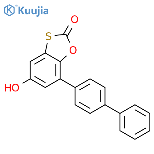 1,3-Benzoxathiol-2-one, 7-[1,1'-biphenyl]-4-yl-5-hydroxy- structure