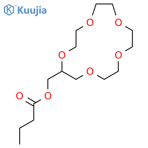 BUTANOIC ACID, 1,4,7,10,13-PENTAOXACYCLOPENTADEC-2-YLMETHYL ESTER structure