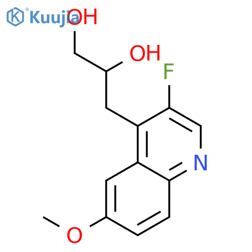 1,2-Propanediol, 3-(3-fluoro-6-methoxy-4-quinolinyl)- structure