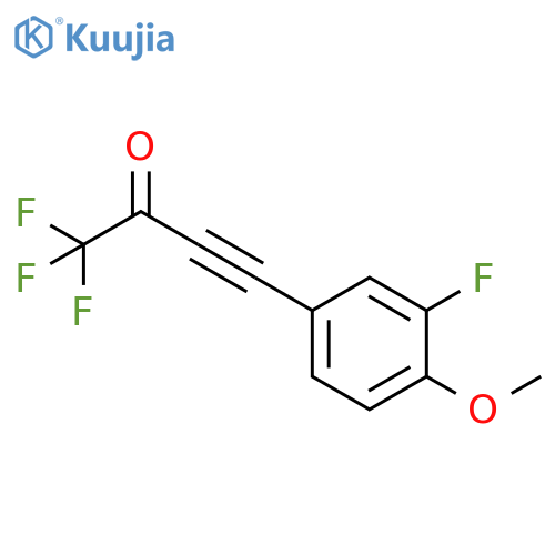 3-Butyn-2-one, 1,1,1-trifluoro-4-(3-fluoro-4-methoxyphenyl)- structure
