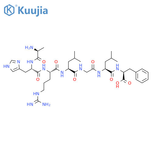 L-PHENYLALANINE, L-ALANYL-L-HISTIDYL-L-ARGINYL-L-LEUCYLGLYCYL-L-LEUCYL- structure