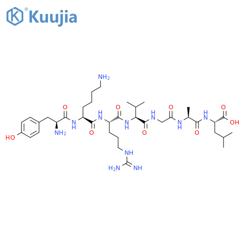 L-Leucine, L-tyrosyl-L-lysyl-L-arginyl-L-valylglycyl-L-alanyl- structure