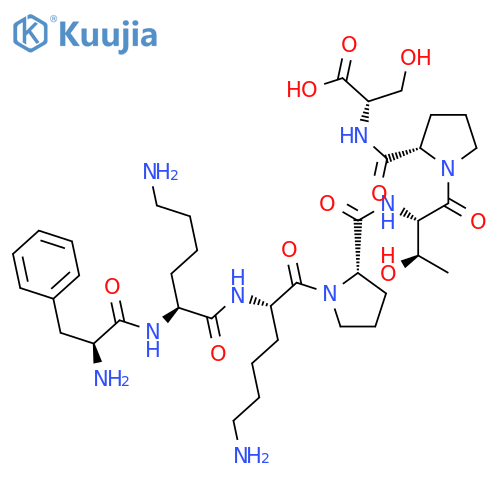 L-SERINE, L-PHENYLALANYL-L-LYSYL-L-LYSYL-L-PROLYL-L-THREONYL-L-PROLYL- structure