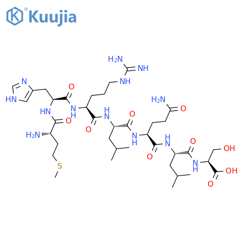 L-SERINE, L-METHIONYL-L-HISTIDYL-L-ARGINYL-L-LEUCYL-L-GLUTAMINYL-L-LEUCYL- structure