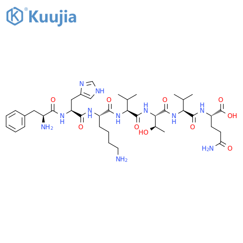 L-Glutamine, L-phenylalanyl-L-histidyl-L-lysyl-L-valyl-L-threonyl-L-valyl- structure
