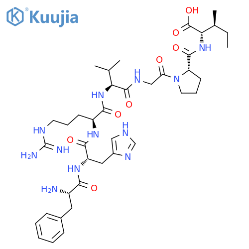 L-Isoleucine, L-phenylalanyl-L-histidyl-L-arginyl-L-valylglycyl-L-prolyl- structure
