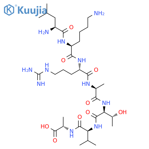 L-ALANINE, L-LEUCYL-L-LYSYL-L-ARGINYL-L-ALANYL-L-THREONYL-L-VALYL- structure