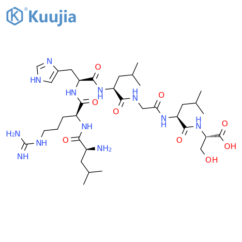L-Serine, L-leucyl-L-arginyl-L-histidyl-L-leucylglycyl-L-leucyl- structure