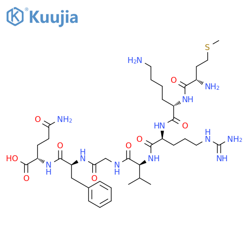 L-Glutamine, L-methionyl-L-lysyl-L-arginyl-L-valylglycyl-L-phenylalanyl- structure