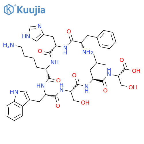 L-Serine, L-phenylalanyl-L-histidyl-L-lysyl-L-tryptophyl-L-seryl-L-leucyl- structure