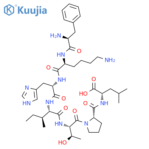 L-LEUCINE, L-PHENYLALANYL-L-LYSYL-L-HISTIDYL-L-ISOLEUCYL-L-THREONYL-L-PROLYL- structure