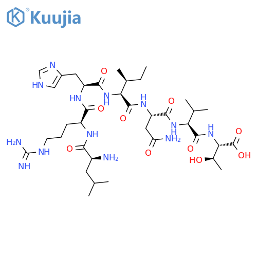 L-Threonine, L-leucyl-L-arginyl-L-histidyl-L-isoleucyl-L-asparaginyl-L-valyl- structure