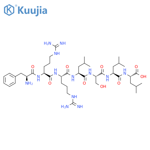 L-Leucine, L-phenylalanyl-L-arginyl-L-arginyl-L-leucyl-L-seryl-L-leucyl- structure