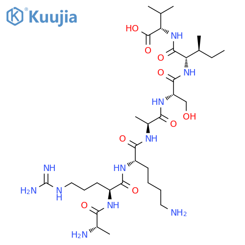 L-Valine, L-alanyl-L-arginyl-L-lysyl-L-alanyl-L-seryl-L-isoleucyl- structure