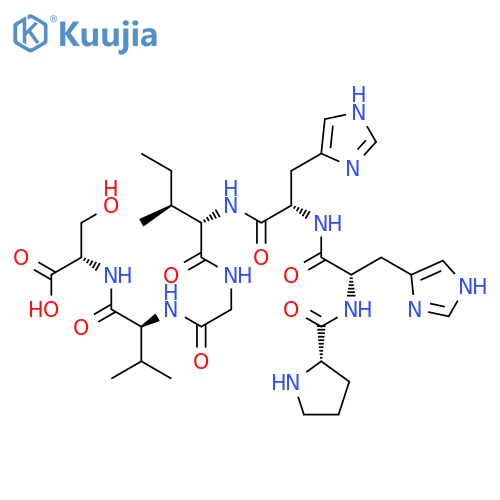 L-SERINE, L-PROLYL-L-HISTIDYL-L-HISTIDYL-L-ISOLEUCYLGLYCYL-L-VALYL- structure