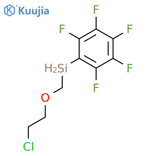 Silane, chloroethoxymethyl(pentafluorophenyl)- structure