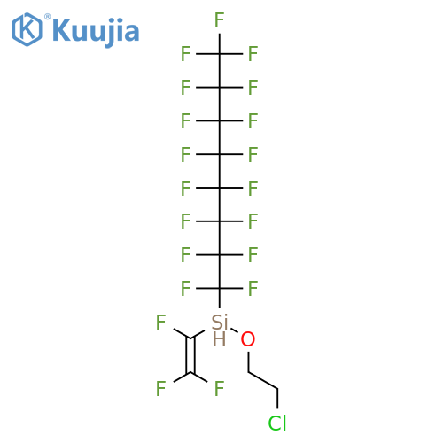 Silane, chloroethoxy(heptadecafluorooctyl)(trifluoroethenyl)- structure