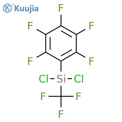 Silane, dichloro(pentafluorophenyl)(trifluoromethyl)- structure