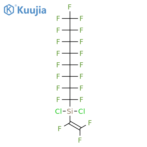 Silane, dichloro(heptadecafluorooctyl)(trifluoroethenyl)- structure