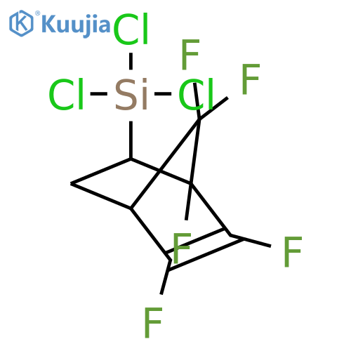 Silane, trichloro(1,5,6,7,7-pentafluorobicyclo[2.2.1]hept-5-en-2-yl)- structure