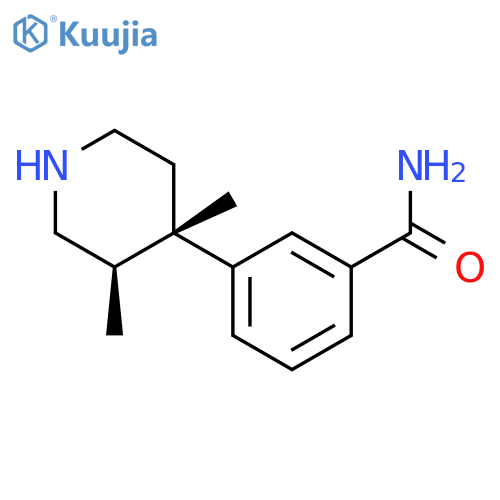 Benzamide, 3-[(3R,4S)-3,4-dimethyl-4-piperidinyl]-, rel-(+)- structure