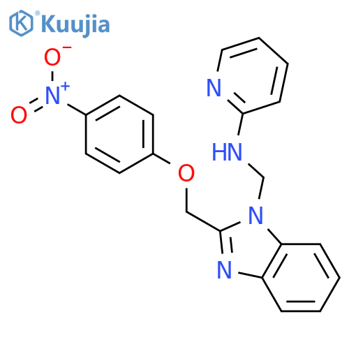 1H-Benzimidazole-1-methanamine,2-[(4-nitrophenoxy)methyl]-N-2-pyridinyl- structure