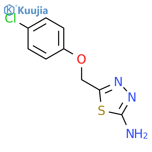 5-(4-Chlorophenoxy)methyl-1,3,4-thiadiazol-2-amine structure