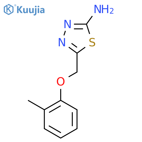 5-((O-Tolyloxy)methyl)-1,3,4-thiadiazol-2-amine structure