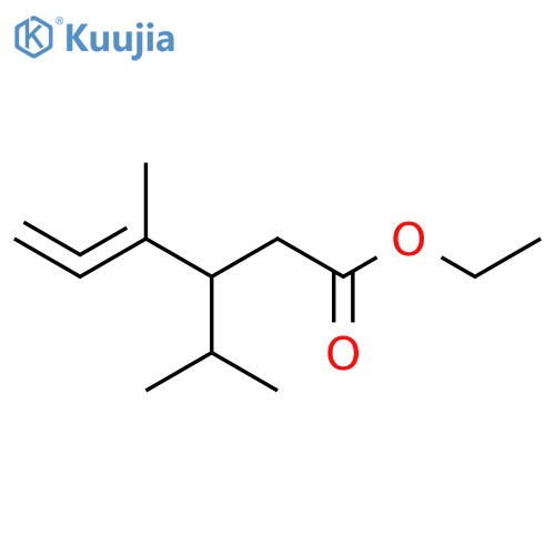 4,5-HEXADIENOIC ACID, 4-METHYL-3-(1-METHYLETHYL)-, ETHYL ESTER structure