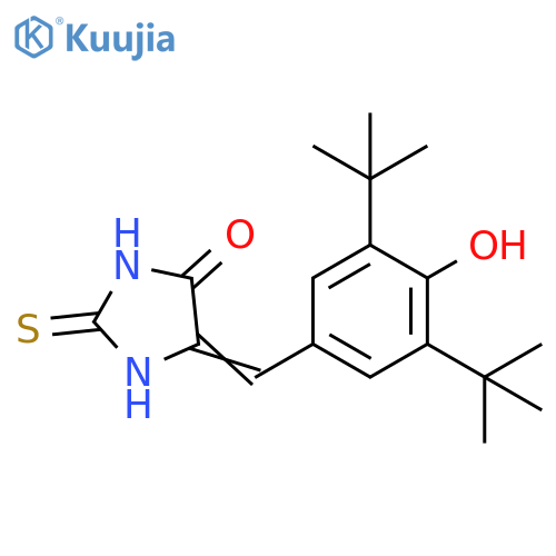 4-Imidazolidinone, 5-[[3,5-bis(1,1-dimethylethyl)-4-hydroxyphenyl]methylene]-2-thioxo- structure