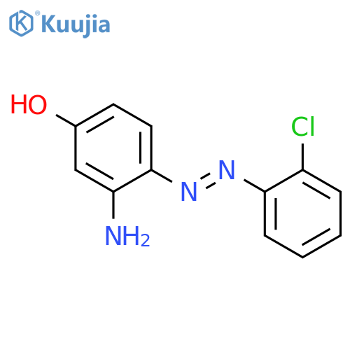 Phenol, 3-amino-4-[(2-chlorophenyl)azo]- structure