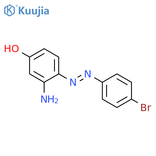 PHENOL, 3-AMINO-4-[(4-BROMOPHENYL)AZO]- structure