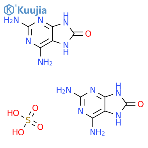 Bis(2-amino-1,7-dihydro-8H-adenin-8-one) sulphate structure