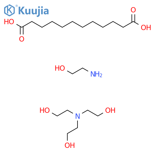 2-Aminoethanol;2-[bis(2-hydroxyethyl)amino]ethanol;dodecanedioic acid structure