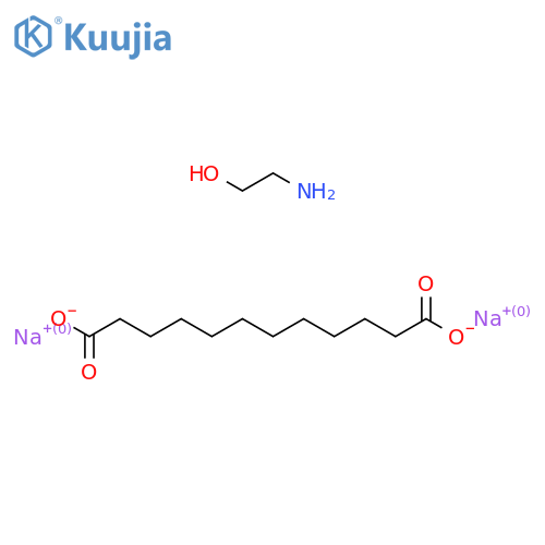 Disodium;2-aminoethanol;dodecanedioate structure