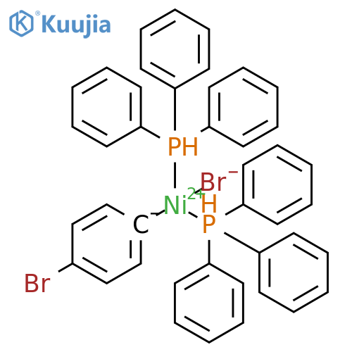 Nickel, bromo(4-bromophenyl)bis(triphenylphosphine)- structure