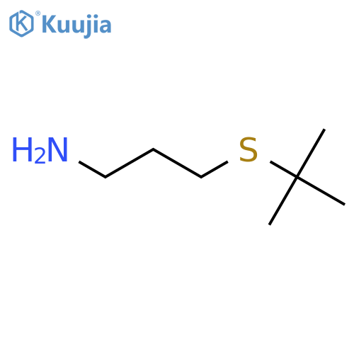 1-Propanamine, 3-[(1,1-dimethylethyl)thio]- structure