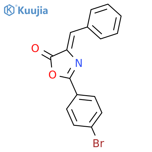 5(4H)-OXAZOLONE, 2-(4-BROMOPHENYL)-4-(PHENYLMETHYLENE)- structure