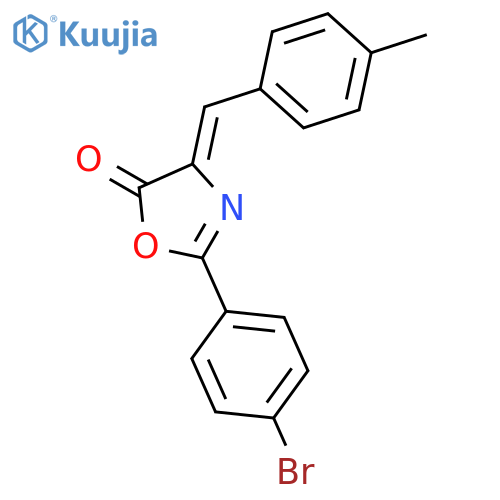 5(4H)-Oxazolone, 2-(4-bromophenyl)-4-[(4-methylphenyl)methylene]- structure
