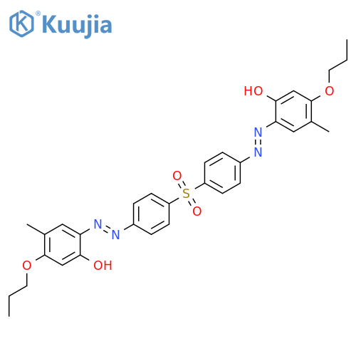 Phenol, 2,2'-[sulfonylbis(4,1-phenyleneazo)]bis[4-methyl-5-propoxy- structure