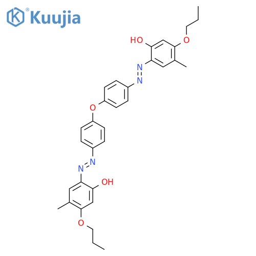 PHENOL, 2,2'-[OXYBIS(4,1-PHENYLENEAZO)]BIS[4-METHYL-5-PROPOXY- structure