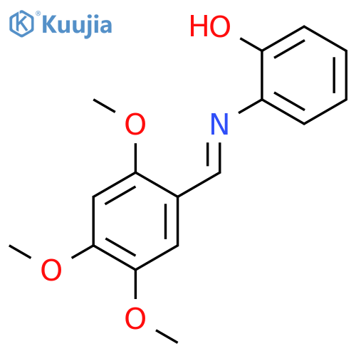 Phenol, 2-[[(2,4,5-trimethoxyphenyl)methylene]amino]- structure