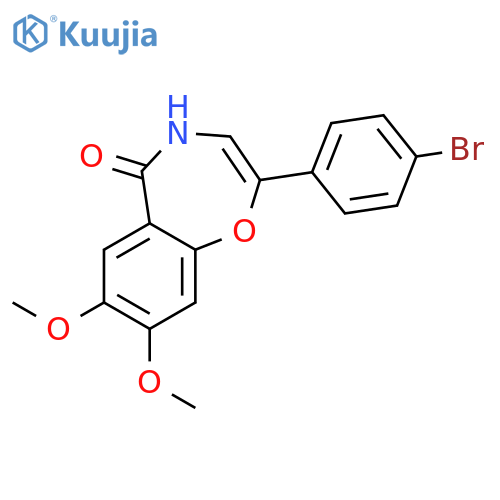 1,4-Benzoxazepin-5(4H)-one, 2-(4-bromophenyl)-7,8-dimethoxy- structure