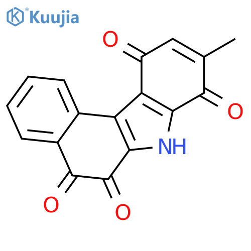 5H-Benzo[c]carbazole-5,6,8,11(7H)-tetrone, 9-methyl- structure