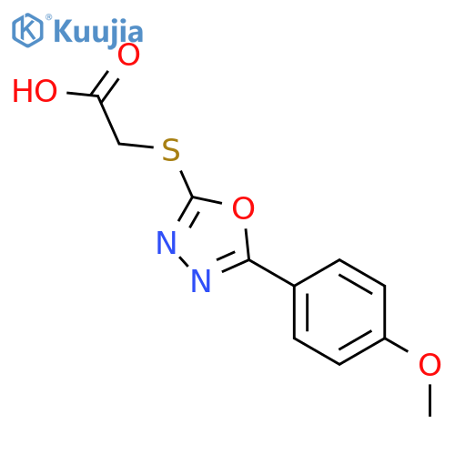 2-{5-(4-Methoxyphenyl)-1,3,4-oxadiazol-2-ylsulfanyl}acetic Acid structure