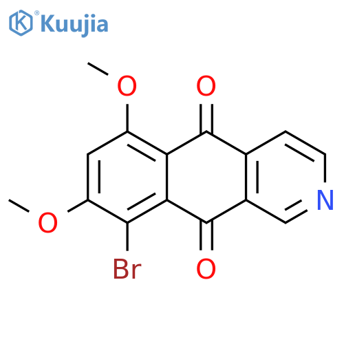 Benz[g]isoquinoline-5,10-dione, 9-bromo-6,8-dimethoxy- structure